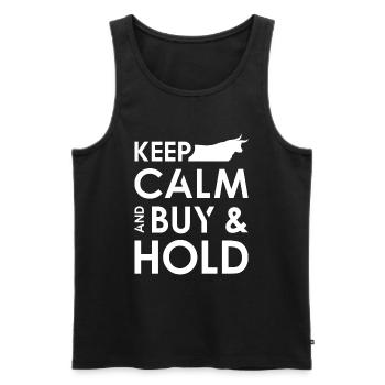 Stocks ETF Stock Market Yield Trader Money Freedom Inv - Men's Premium Organic Tank Top - black - Front - Michal (187cm)