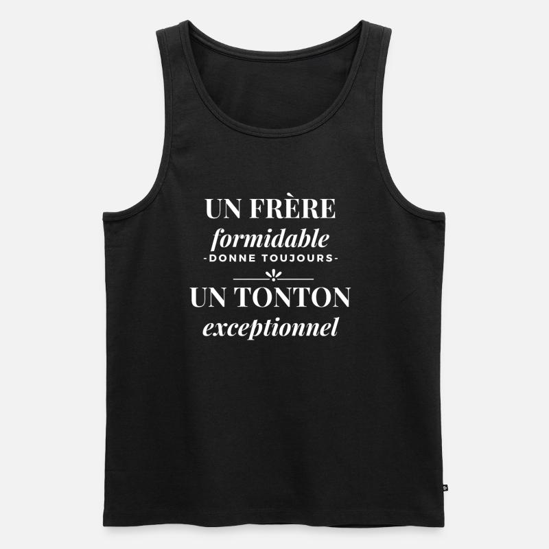 Exceptional formidable uncle brother - Men's Premium Organic Tank Top - black