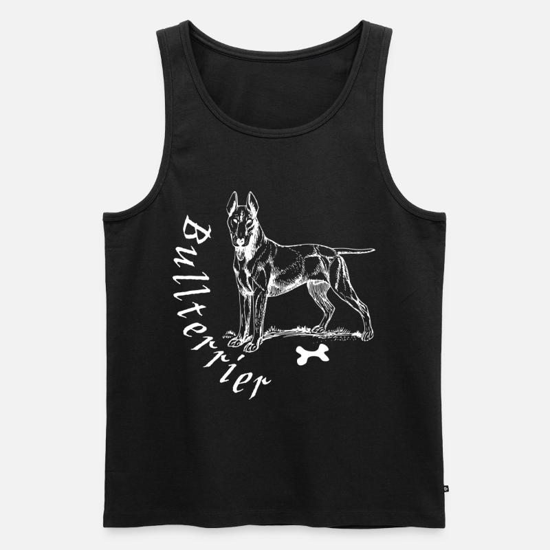 Bullterrier - Männer Premium Bio Tank Top - Schwarz