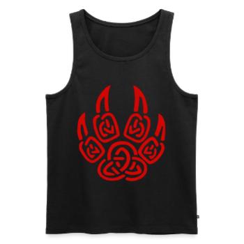 Red viking wolf claws - Men's Premium Organic Tank Top - black - Front - AI Model Male 178 light (178cm)