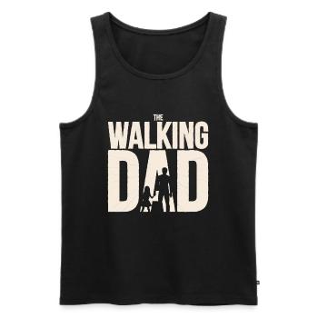 The Walking Dad - Débardeur bio Premium Homme - noir - Devant - AI Model Male 178 light (178cm)