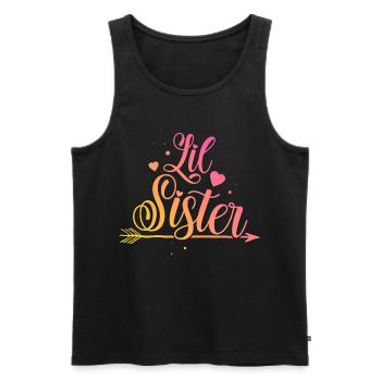 Kleine Schwester - Männer Premium Bio Tank Top - Schwarz - Vorne - AI Model Male 178 light (178cm)