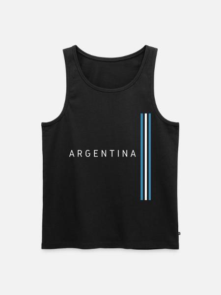 Drapeau argentin, fierté argentine - Débardeur bio Premium Homme - noir