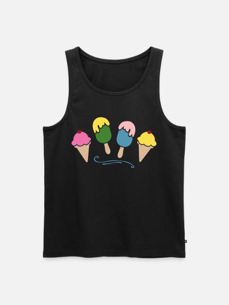 Eis - Men's Premium Organic Tank Top - black