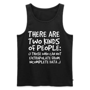 Unvollständige Daten Funny Science Nerd - Männer Premium Bio Tank Top - Schwarz - Vorne - AI Model Male 178 light (178cm)