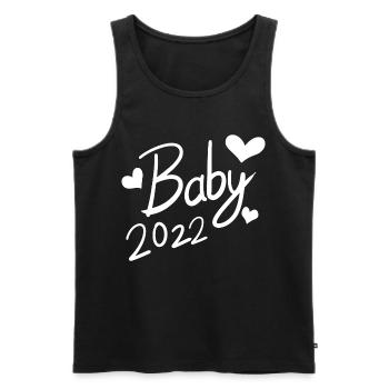 Baby 2022 - Newborn 2022 - Men's Premium Organic Tank Top - black - Front - Michal (187cm)