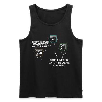 Wissenschaft - Männer Premium Bio Tank Top - Schwarz - Vorne - AI Model Male 178 light (178cm)