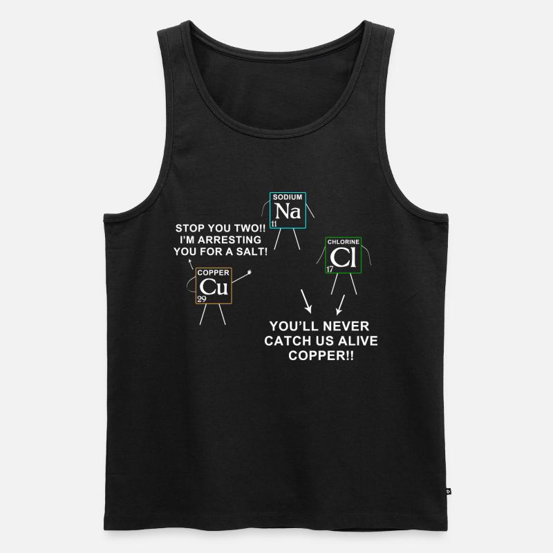 Wissenschaft - Männer Premium Bio Tank Top - Schwarz