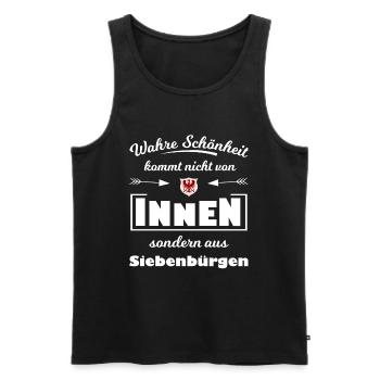 Siebenbürgen - Männer Premium Bio Tank Top - Schwarz - Vorne - Michal (187cm)