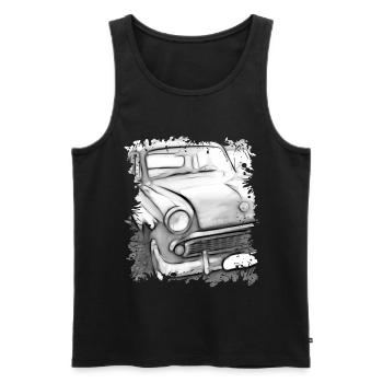 Moskvitch - Men's Premium Organic Tank Top - black - Front - AI Model Male 178 light (178cm)