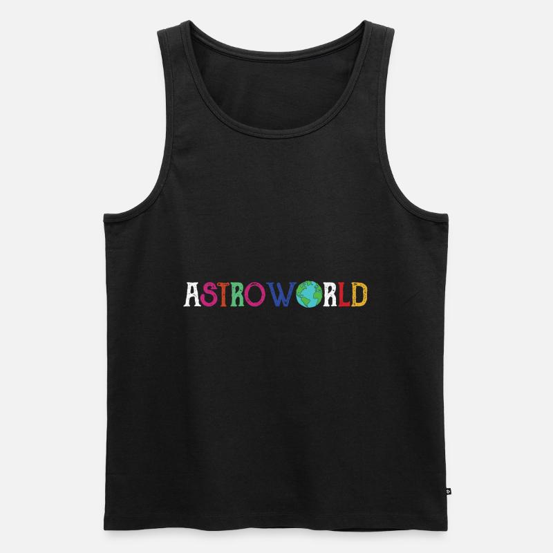 Astroworld Save The Earth Environment - Men's Premium Organic Tank Top - black