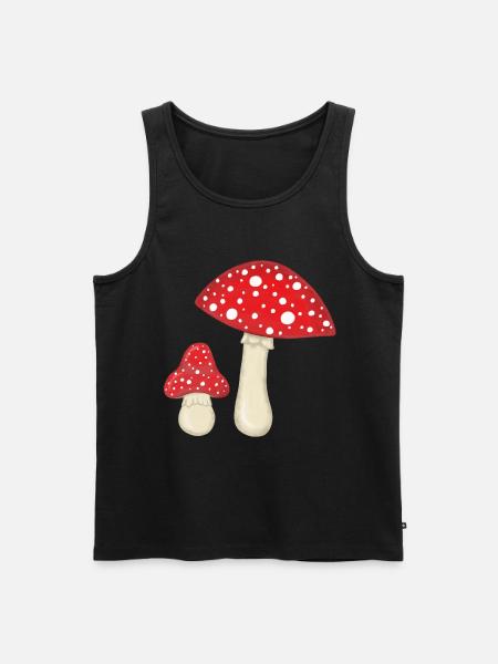 Fly agarics - Men's Premium Organic Tank Top - black