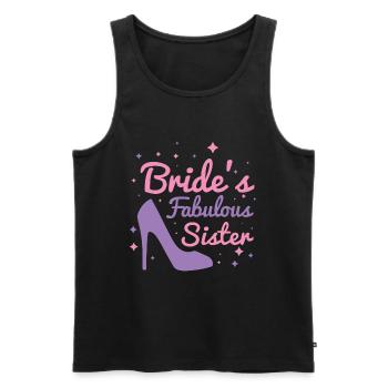 Die fabelhafte Schwester der Braut - Männer Premium Bio Tank Top - Schwarz - Vorne - AI Model Male 178 light (178cm)