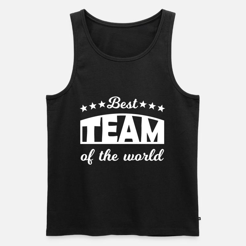 Team - Männer Premium Bio Tank Top - Schwarz