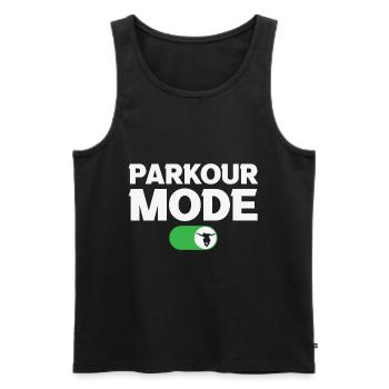 Parkour Lovers Parkour Mode On - Men's Premium Organic Tank Top - black - Front - AI Model Male 178 light (178cm)