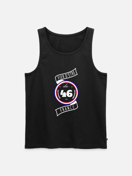 Fier d'être du 46 - Débardeur bio Premium Homme - noir