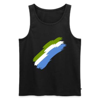 Sierra Leone - Männer Premium Bio Tank Top - Schwarz - Vorne - Michal (187cm)