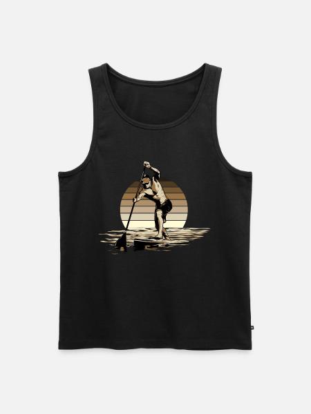 Standup Paddle - SUP - Débardeur bio Premium Homme - noir
