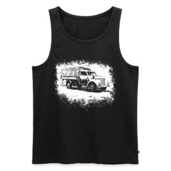 Framo Barkas V 901/2 - Débardeur bio Premium Homme - noir - Devant - AI Model Male 178 light (178cm)