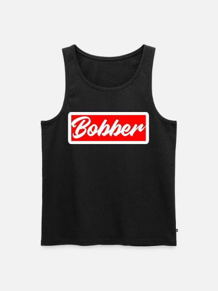 bobber chopper biker autocollant de croisière autocollant - Débardeur bio Premium Homme - noir