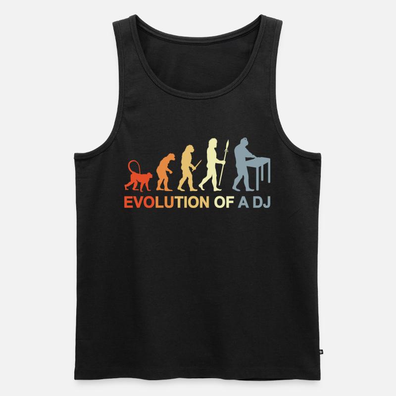 Évolution d’un DJ - Débardeur bio Premium Homme - noir