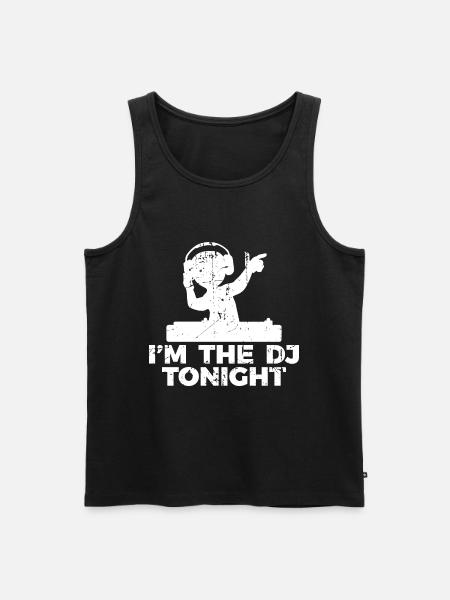 Diskjockey Witz - Männer Premium Bio Tank Top - Schwarz