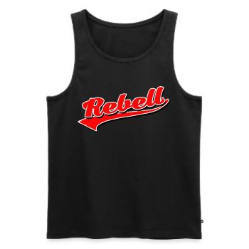 rebel dieb rowdy rebell bandit hustler gang crime - Männer Premium Bio Tank Top - Schwarz - Vorne - Michal (187cm)