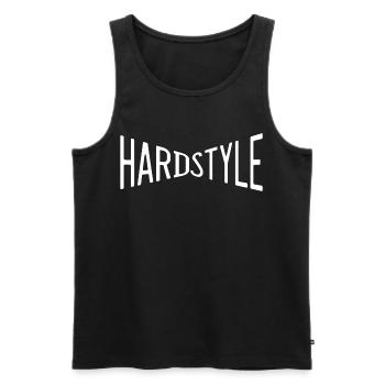 hardstyle musik tanzen disco platte deejay dj fame - Männer Premium Bio Tank Top - Schwarz - Vorne - AI Model Male 178 light (178cm)
