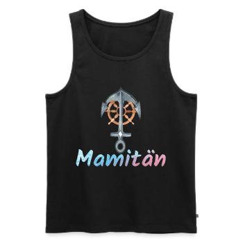 Damen Mamitän Segeln Mama und Kapitänin Segelboot - Männer Premium Bio Tank Top - Schwarz - Vorne - AI Model Male 178 light (178cm)
