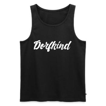 Dorfkind - Männer Premium Bio Tank Top - Schwarz - Vorne - AI Model Male 178 light (178cm)