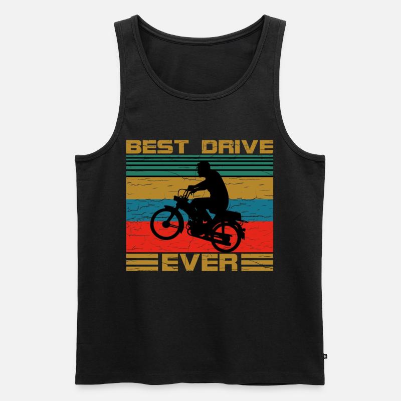 Zweitakter Retro - Männer Premium Bio Tank Top - Schwarz