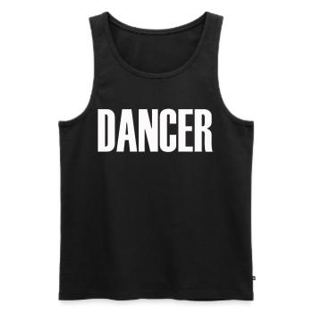 danseur break hip hop danse danse amour musique disco - Débardeur bio Premium Homme - noir - Devant - Michal (187cm)