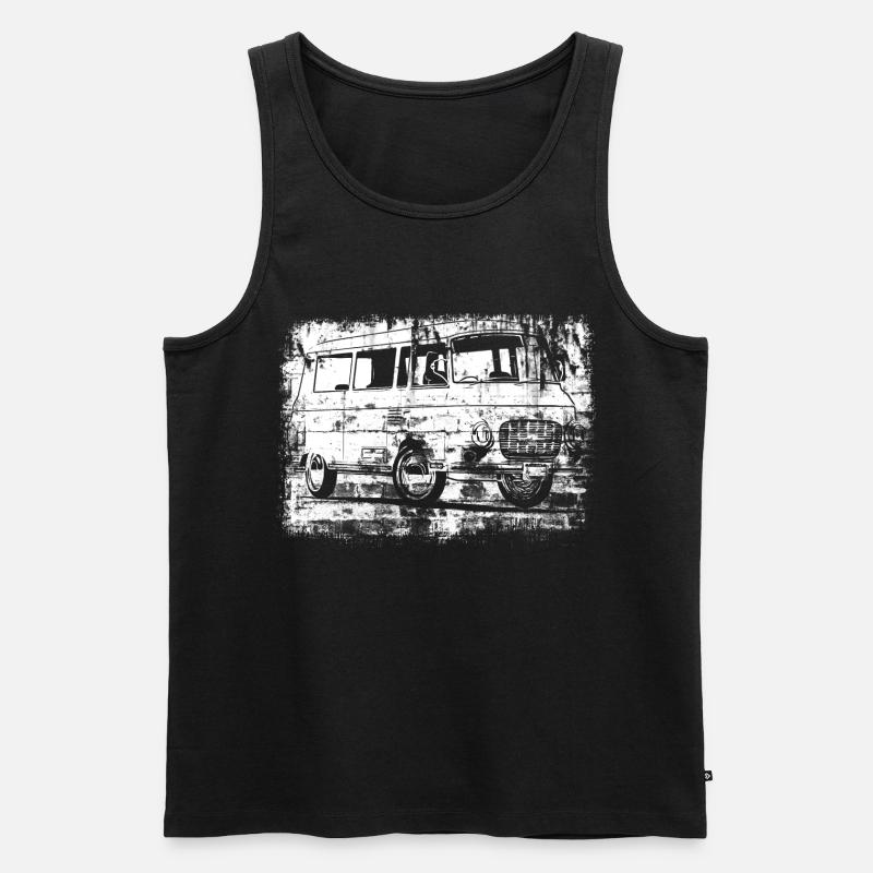 Barkas B1000 Grunge Look - Männer Premium Bio Tank Top - Schwarz