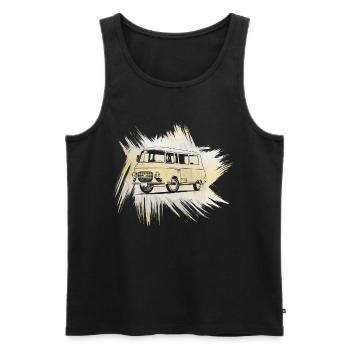 B1000 Grunge Look - Débardeur bio Premium Homme - noir - Devant - AI Model Male 178 light (178cm)