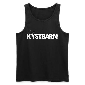 Kystbarn - Männer Premium Bio Tank Top - Schwarz - Vorne - AI Model Male 178 light (178cm)