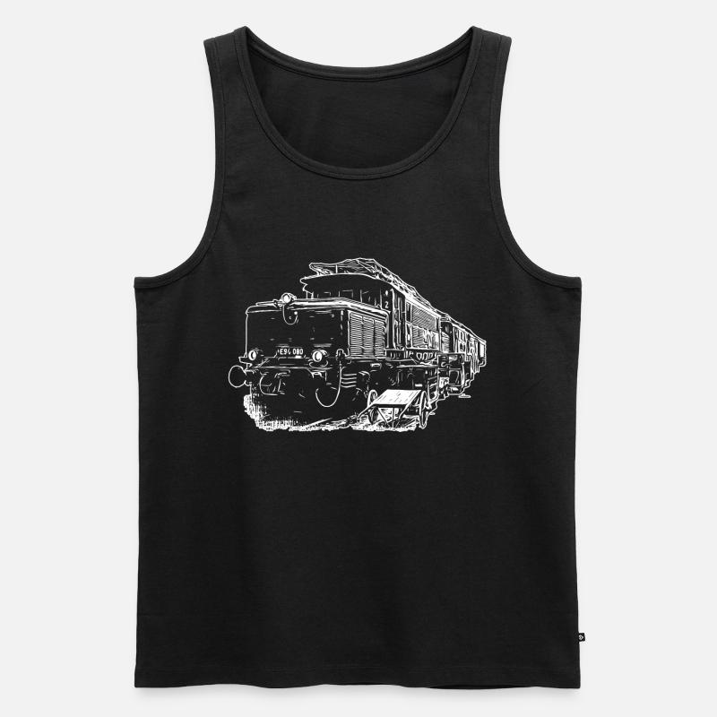 E94 Zug Das Krokodil - Männer Premium Bio Tank Top - Schwarz