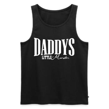 Papa papa cadeau fête bébé parents anniversaire - Débardeur bio Premium Homme - noir - Devant - Michal (187cm)