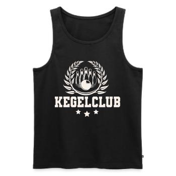 Kegelclub Kegeln - Männer Premium Bio Tank Top - Schwarz - Vorne - Michal (187cm)