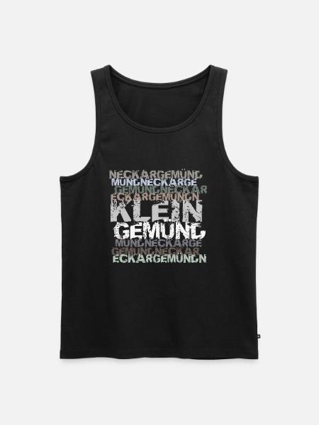 Neckargemünd - Kleingemuend - Männer Premium Bio Tank Top - Schwarz
