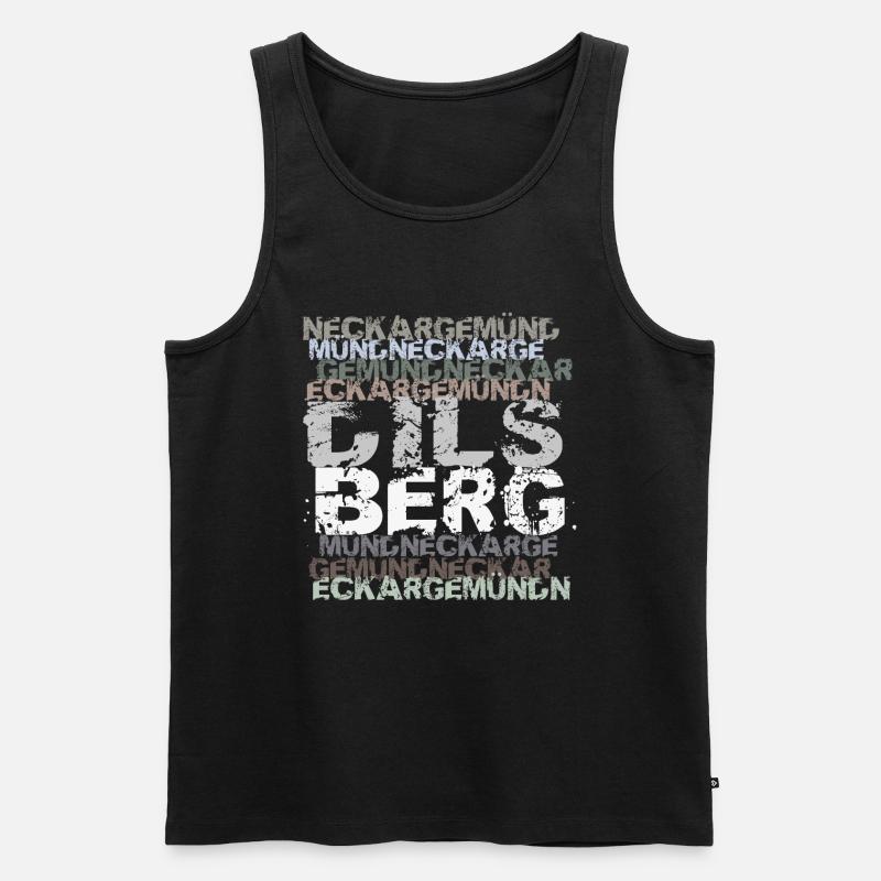 Neckargemünd - Dilsberg - Männer Premium Bio Tank Top - Schwarz