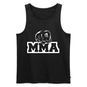 MMA Fist Icône Logo Icône Arts Martiaux Illustration - Débardeur bio Premium Homme - noir - Devant - Michal (187cm)