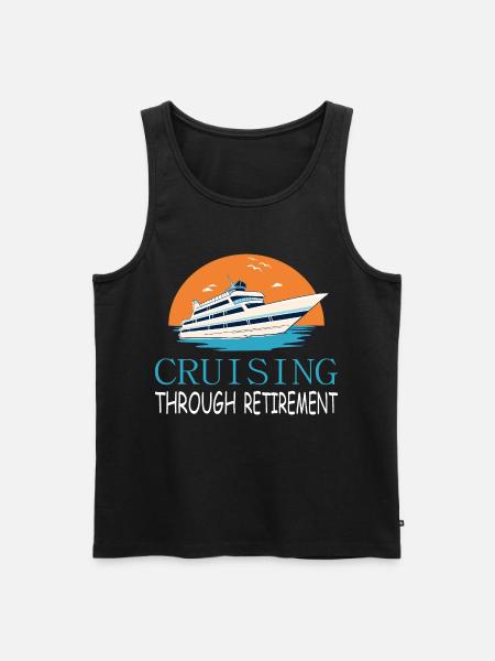 Cruise through retirement - Men's Premium Organic Tank Top - black