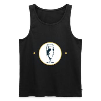Bier - Männer Premium Bio Tank Top - Schwarz - Vorne - AI Model Male 178 light (178cm)