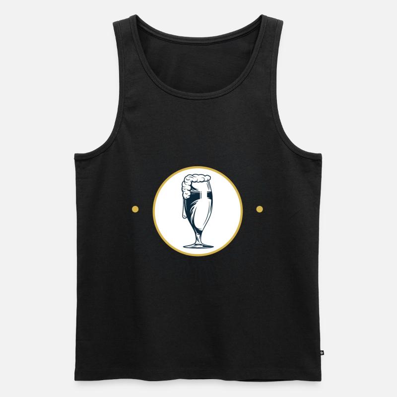 Bier - Männer Premium Bio Tank Top - Schwarz