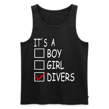 Diverse Transgender - Men's Premium Organic Tank Top - black - Front - AI Model Male 178 light (178cm)