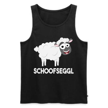 Schwäbisch Schoofseggl - Männer Premium Bio Tank Top - Schwarz - Vorne - Michal (187cm)