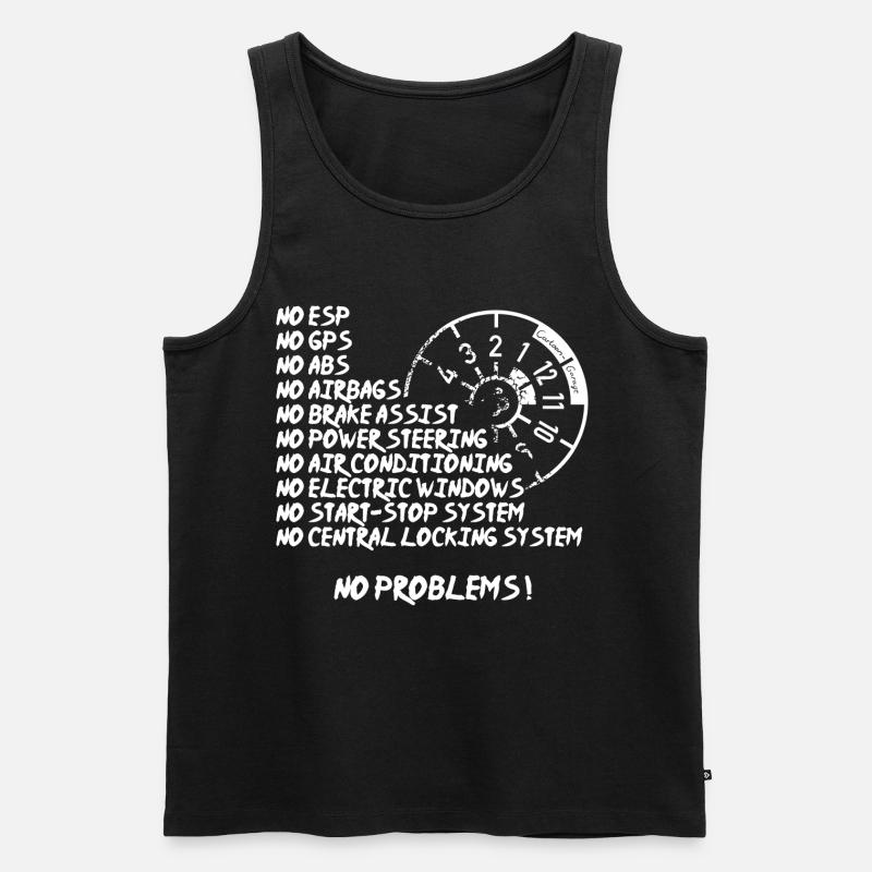 No Problems - Männer Premium Bio Tank Top - Schwarz