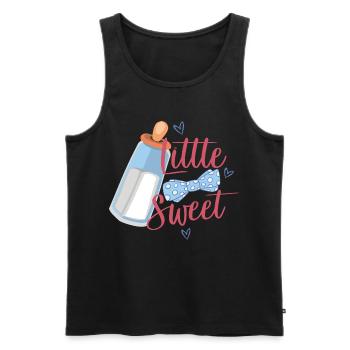 Bébé petit et doux - Débardeur bio Premium Homme - noir - Devant - Michal (187cm)
