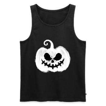 Creepy pumpkin - Men's Premium Organic Tank Top - black - Front - AI Model Male 178 light (178cm)
