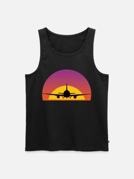 Air travel - Men's Premium Organic Tank Top - black